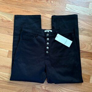 New Emerson Fry Black Denim 5-Pocket Stovepipe Button Front Pants Size 29